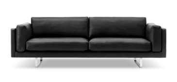 Fredericia EJ280 -2-seater sofa, black leather
