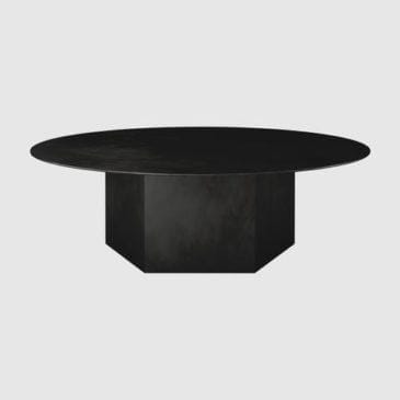 GUBI EPIC coffee table Ø110 cm, black steel