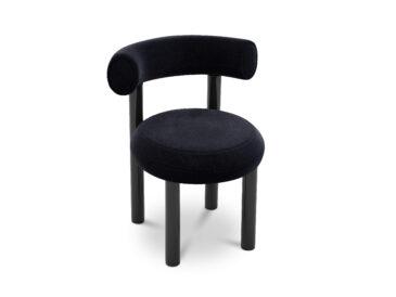 Tom Dixon FAT dining chair, black velvet