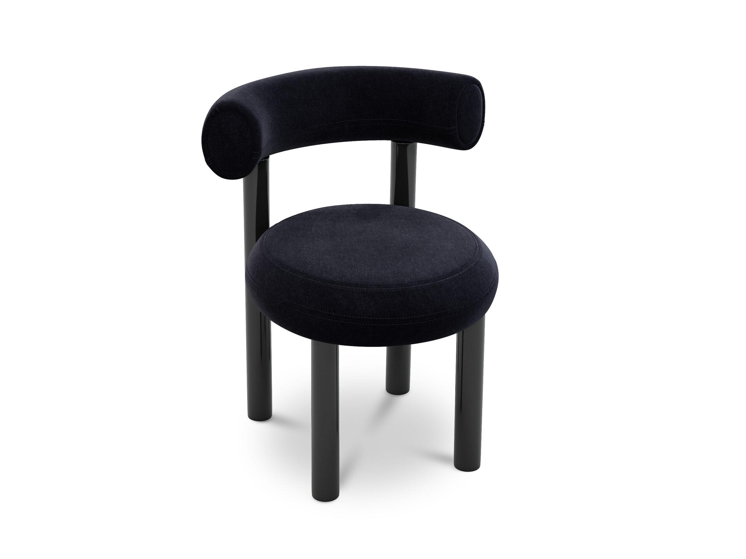 Tom Dixon FAT dining chair, black velvet
