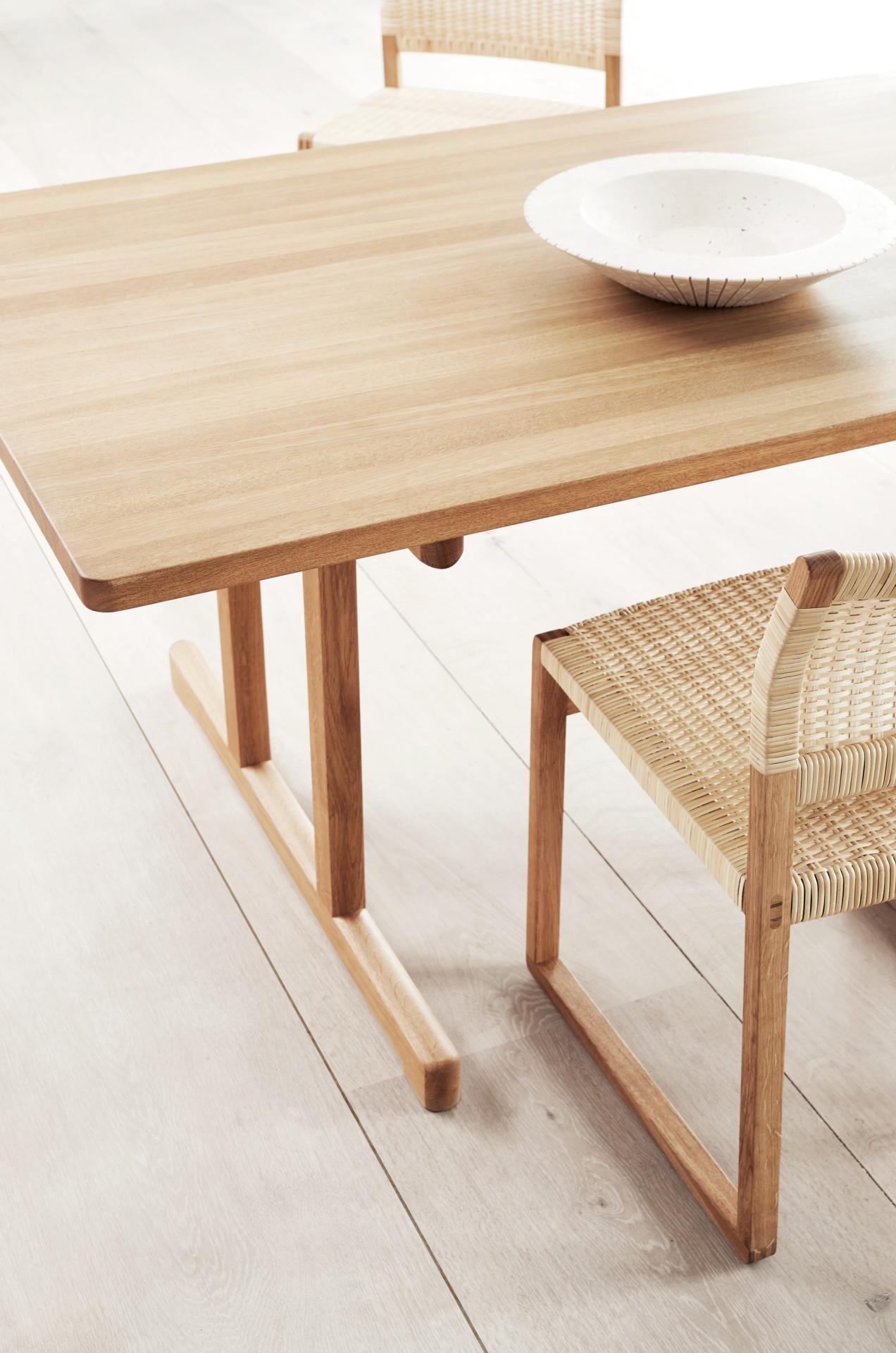 Fredericia BM86 6286 -dining table, 195x97,5 cm, light oiled oak - Image 4