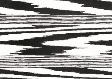 Missoni Home Fiamma flock - tapetti, mustavalkoinen