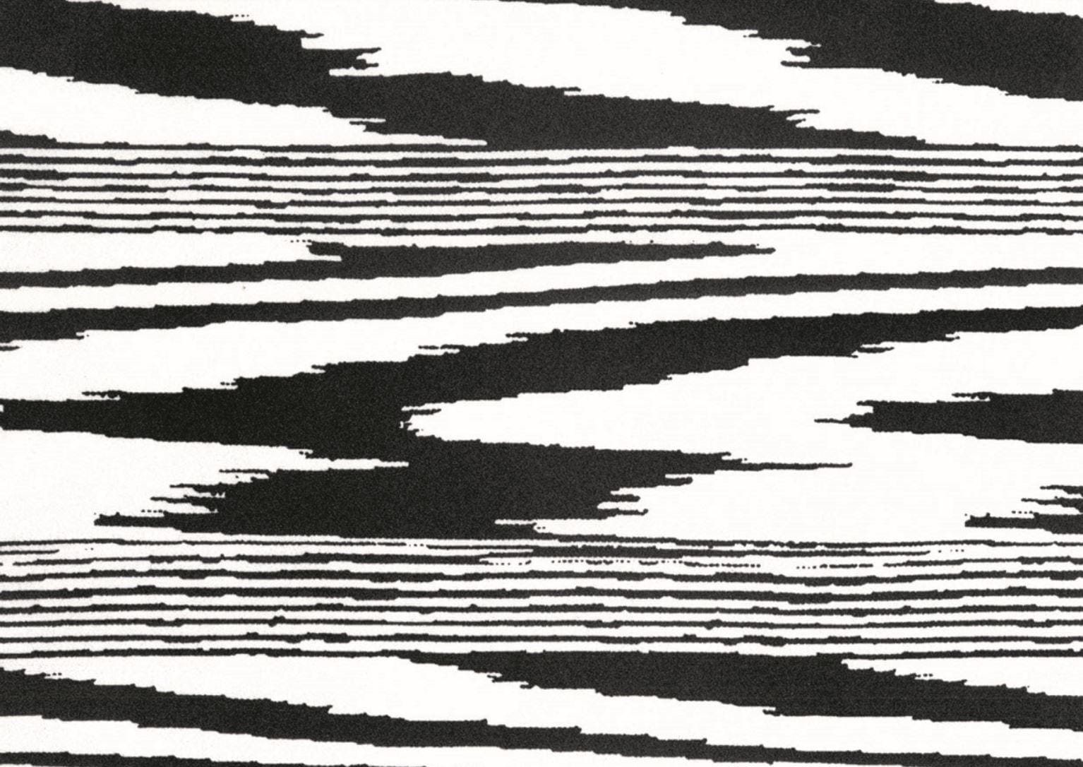 Missoni Home Fiamma flock - tapetti, mustavalkoinen