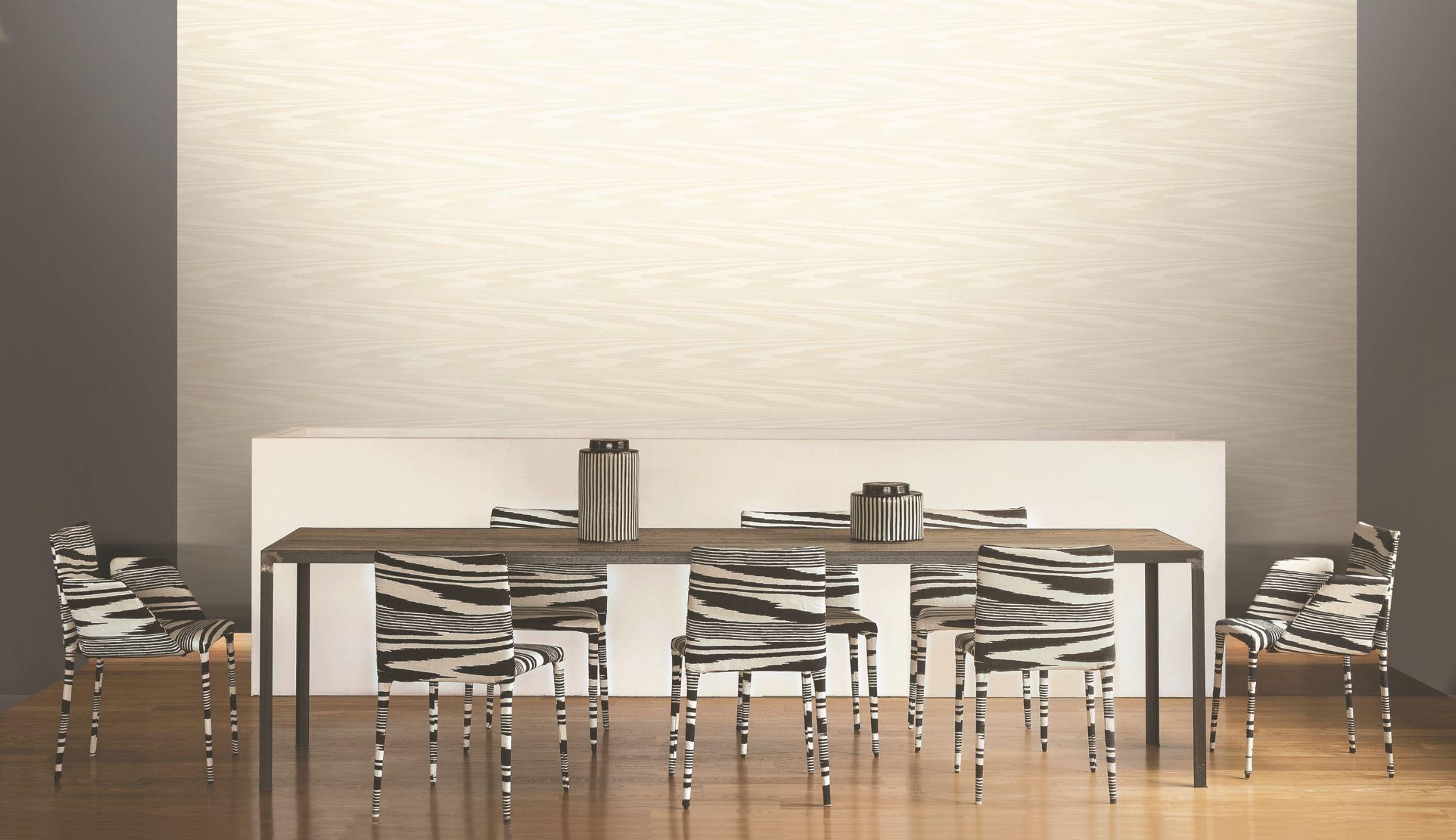 Missoni Home Fiamma flock - tapetti, vaaleanharmaa - Image 3