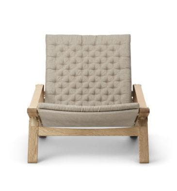 Carl Hansen FK11 PLICO -tuoli, öljytty tammi/luonnonvärinen kangas