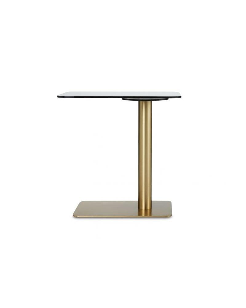 Tom Dixon FLASH -sohvapöytä, suorakulmio, musta lasikansi/messinkijalka - Image 2
