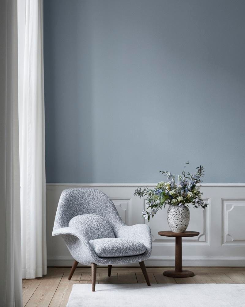 Fredericia SWOON LOUNGE -nojatuoli, harmaa/lakattu tammi - Image 3