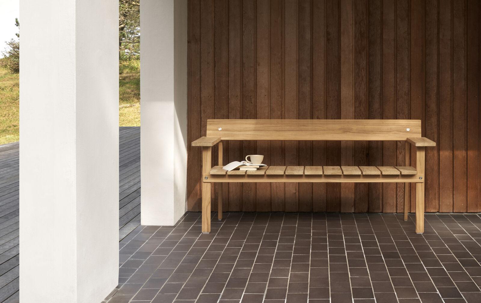 Carl Hansen GL101 TIMBUR bench, with cushion - Image 4
