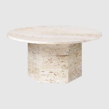 GUBI EPIC coffee table Ø80 cm, white