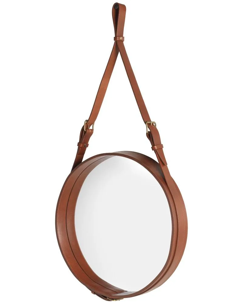 GUBI ADNET CIRCULAR mirror Ø 45 cm, brown