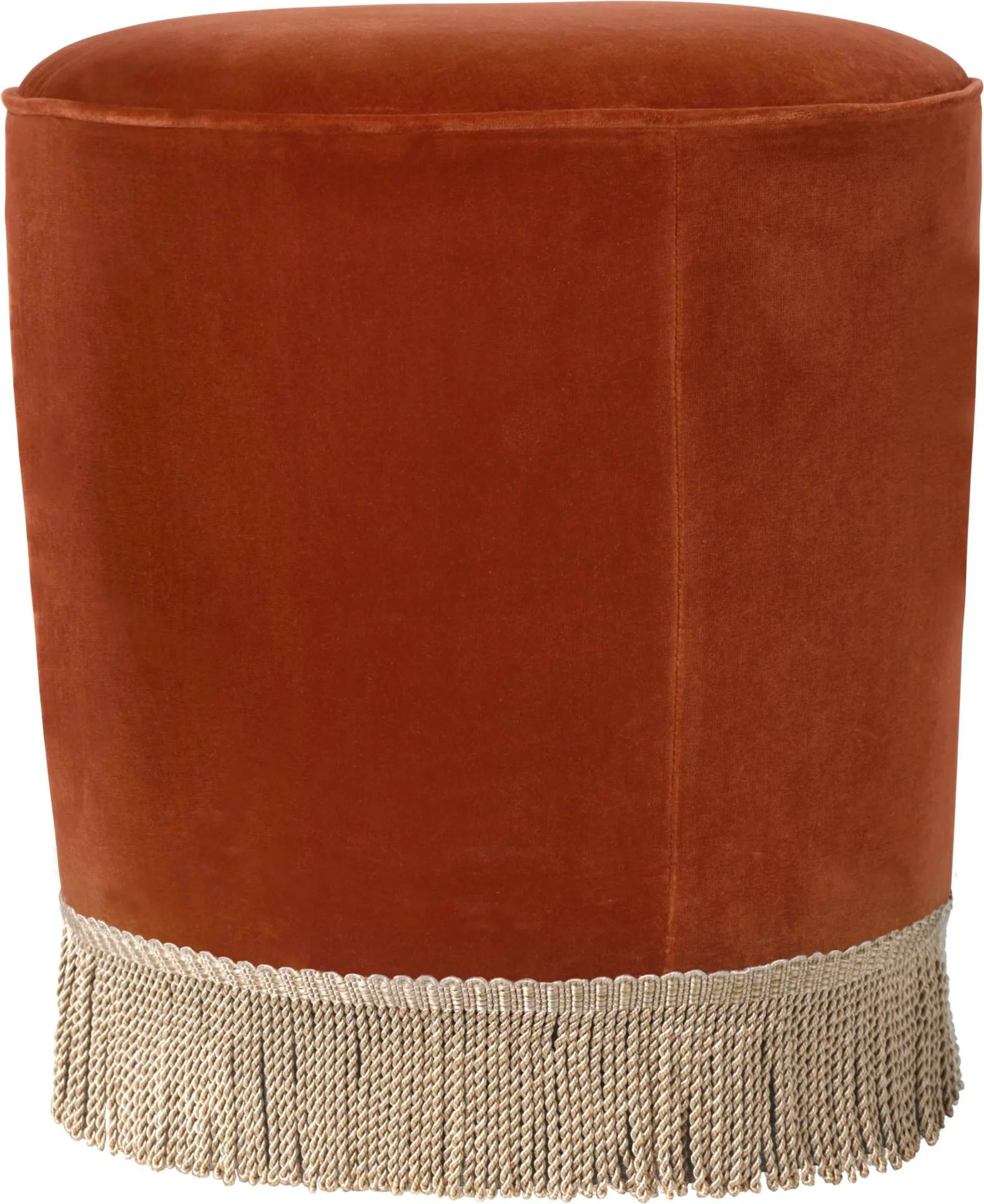GUBI POUFFE Ø38 cm, rusty red