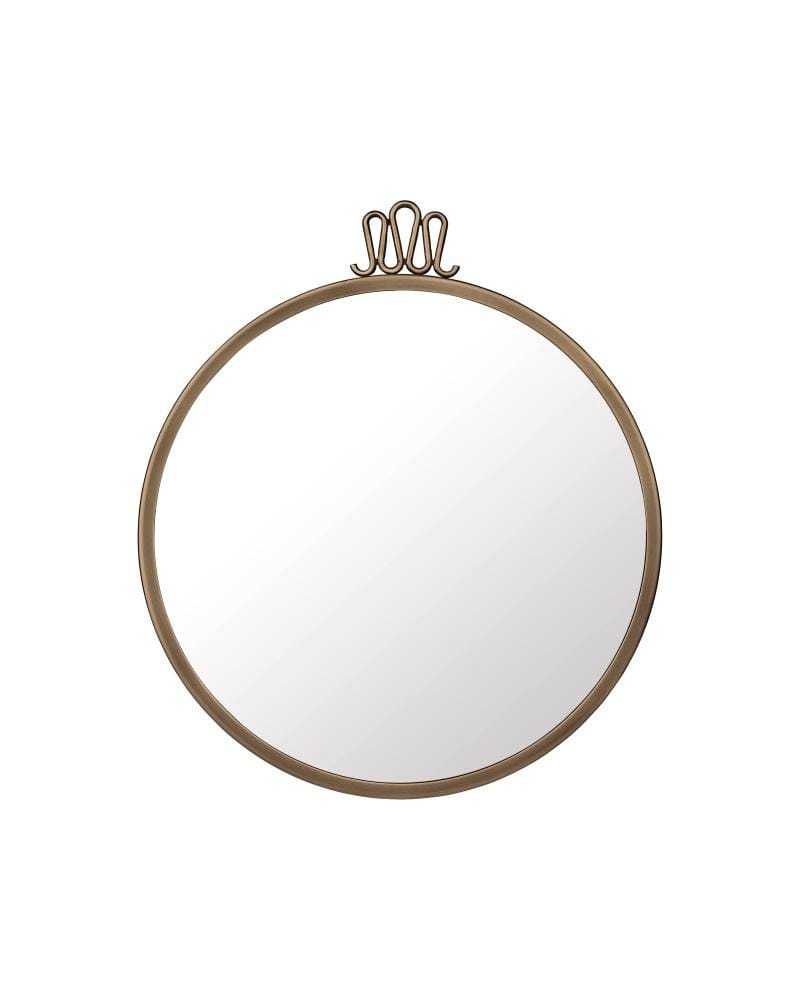 GUBI RANDACCIO mirror, Ø42 cm, brass