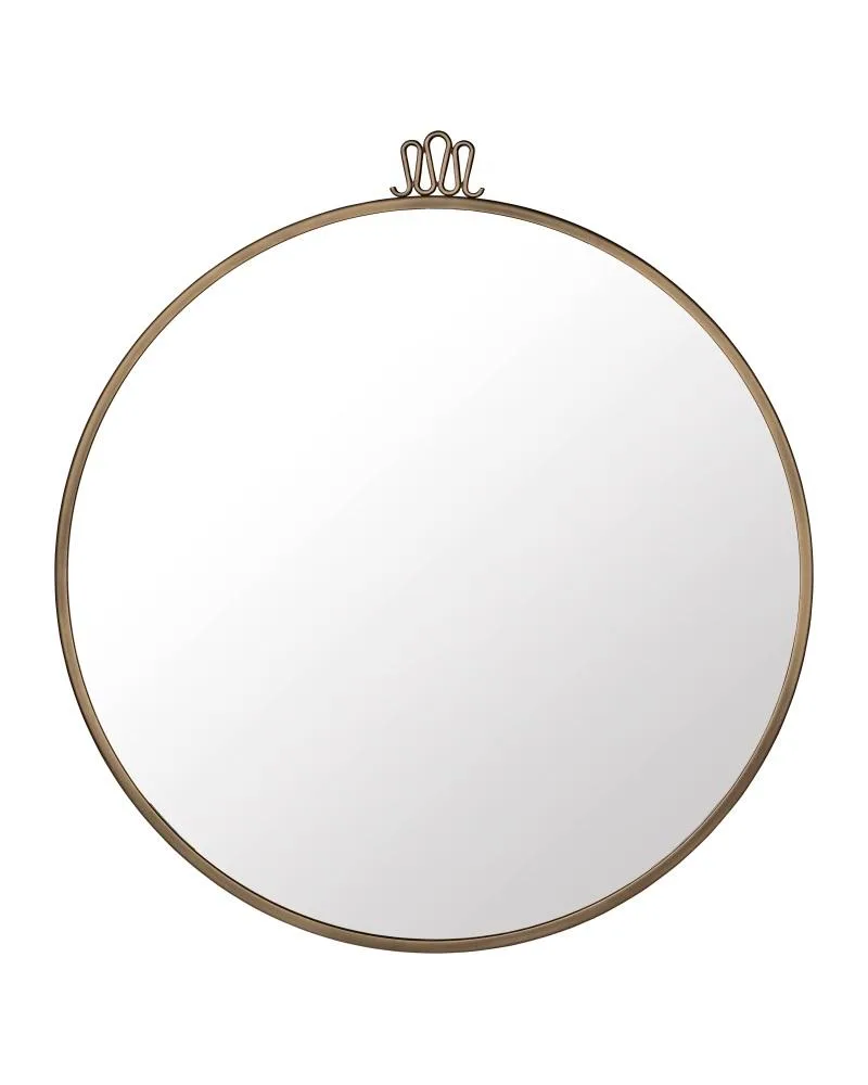 GUBI RANDACCIO mirror, Ø70 cm, brass