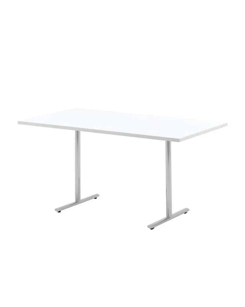 Howe TEMPEST FLIPTOP table, 180 x 80 cm, white / chrome