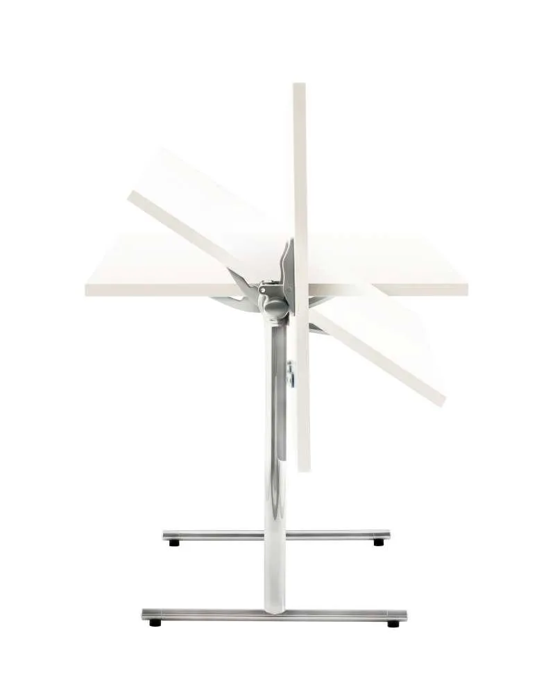 Howe TEMPEST FLIPTOP table, 180 x 80 cm, white / chrome - Image 2