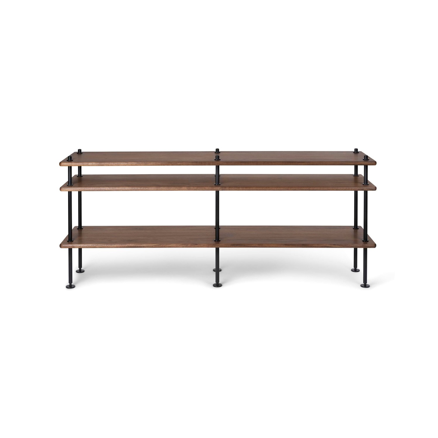 Carl Hansen BM0253 shelving system, low, oiled walnut