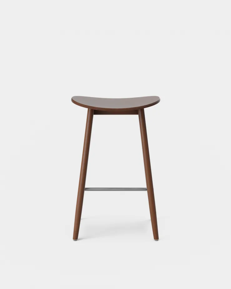 Massproductions ICHA -baarituoli 65 cm, pähkinäpetsattu pyökki - Image 2