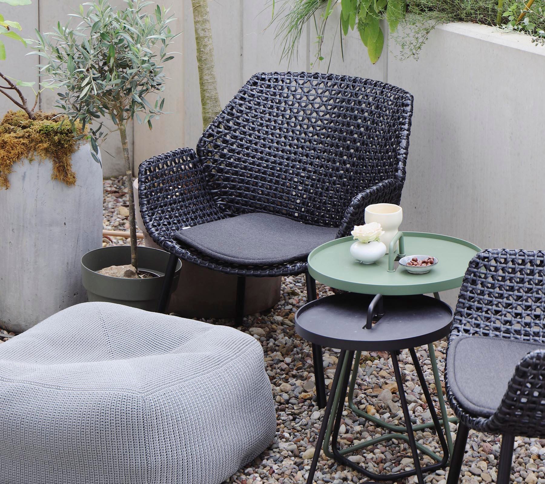 Cane-line VIBE -armchair with cushion, black - Image 3
