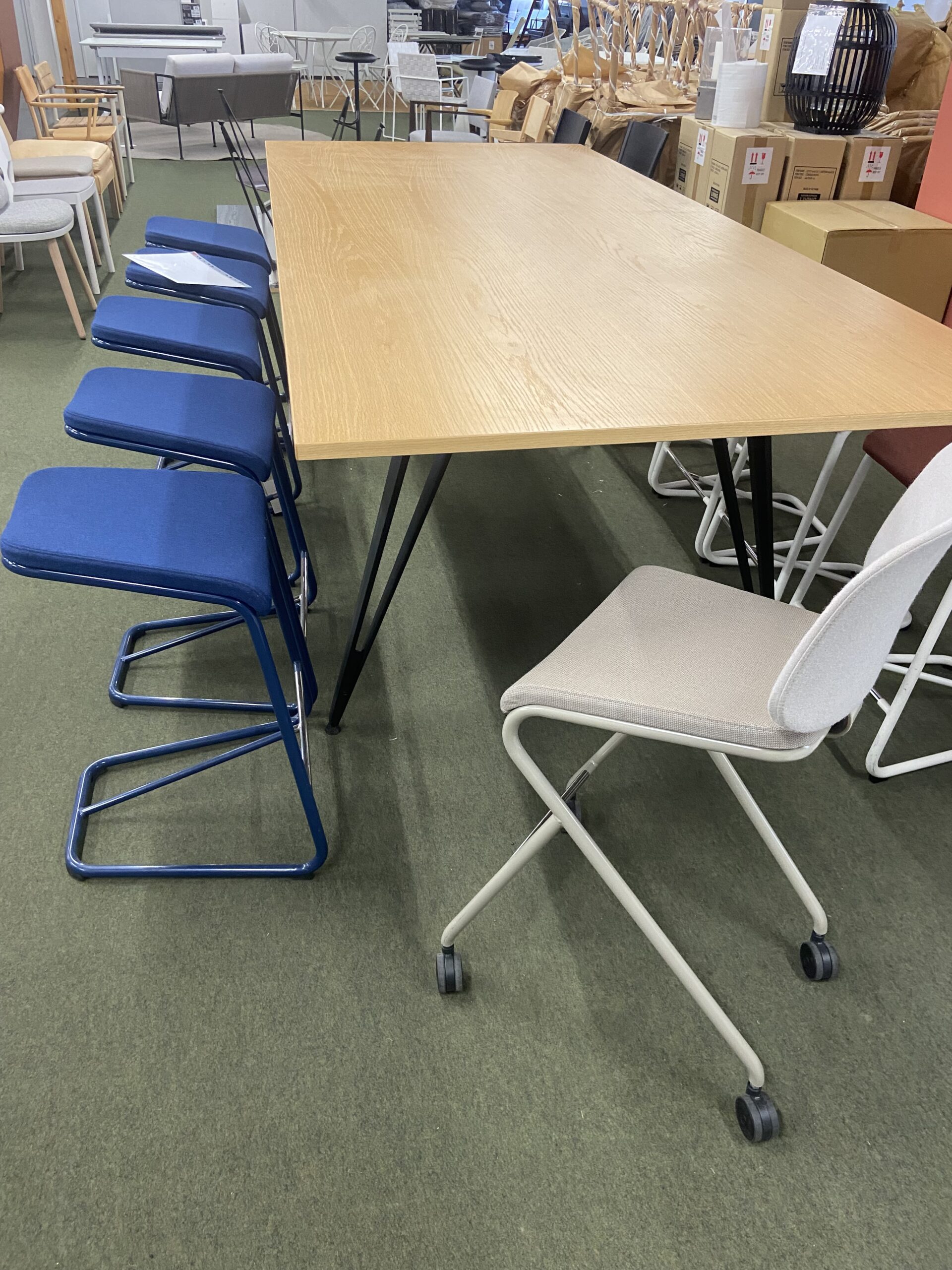 Lammhults ADD MOVE -jakkara selkänojalla, beige, outlet - Image 2