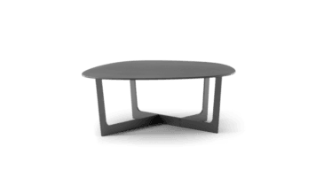 Fredericia INSULA -coffee table 72x76 cm, black aluminium
