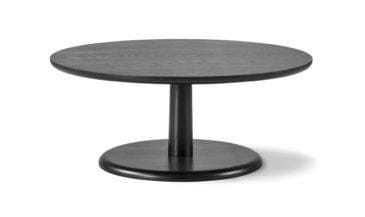 Fredericia PON coffee table Ø 90 cm, black lacquered oak