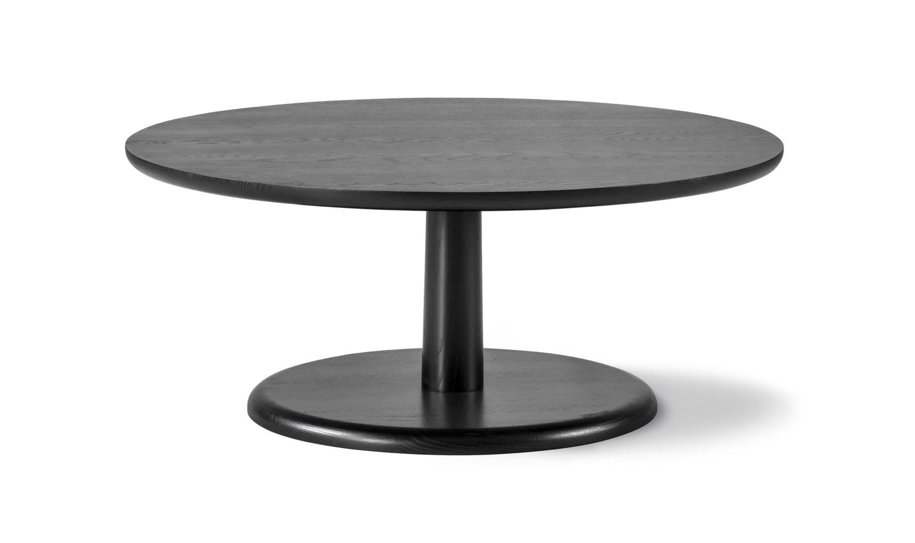 Fredericia PON coffee table Ø 90 cm, black lacquered oak