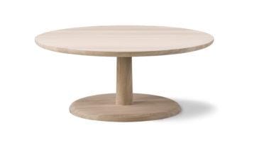 Fredericia PON coffee table Ø 90 cm, soaped oak