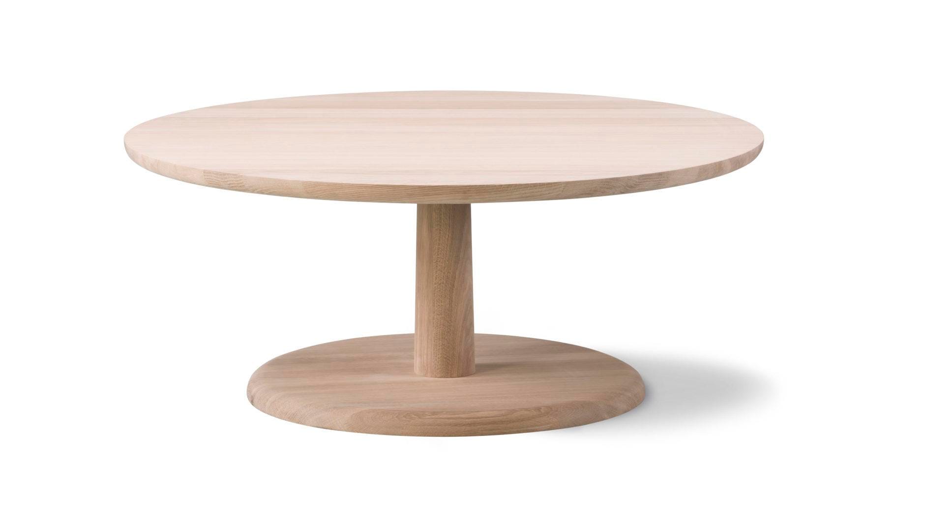 Fredericia PON coffee table Ø 90 cm, soaped oak