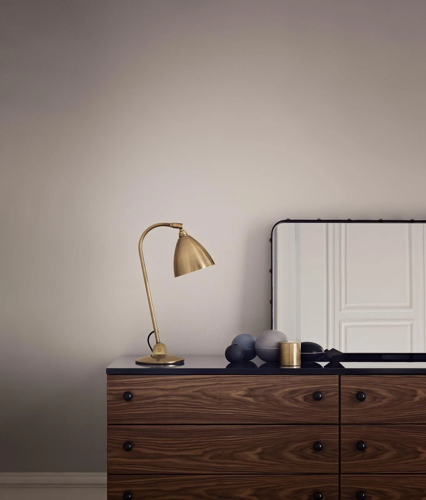 GUBI ADNET RECTANGULAR mirror, 70x115 cm, brown - Image 2