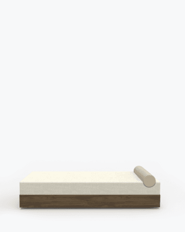 New Works MASS -daybed, luonnonvalkoinen/pähkinä