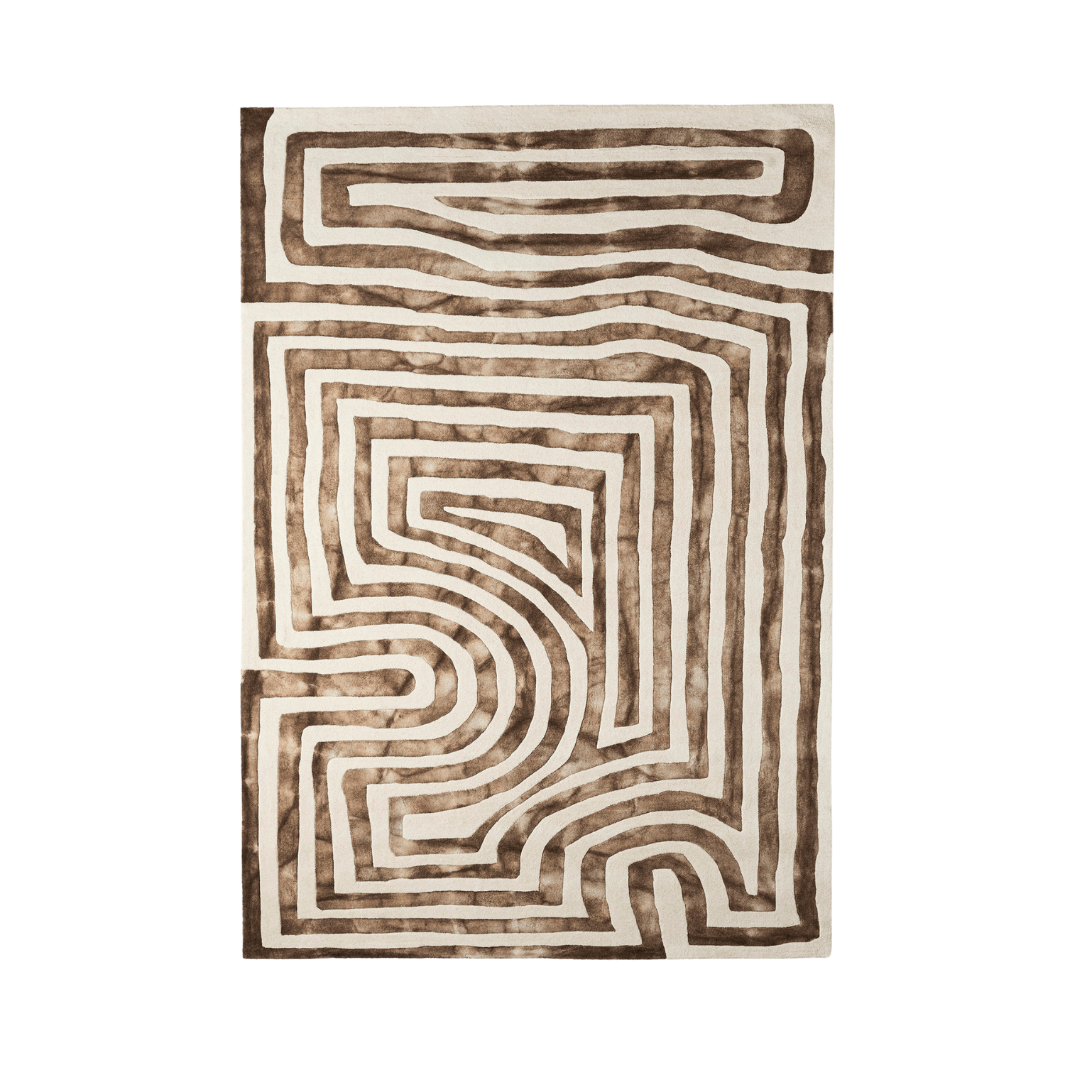 Dusty Deco PSYCHEDELIC LABYRINTH rug
