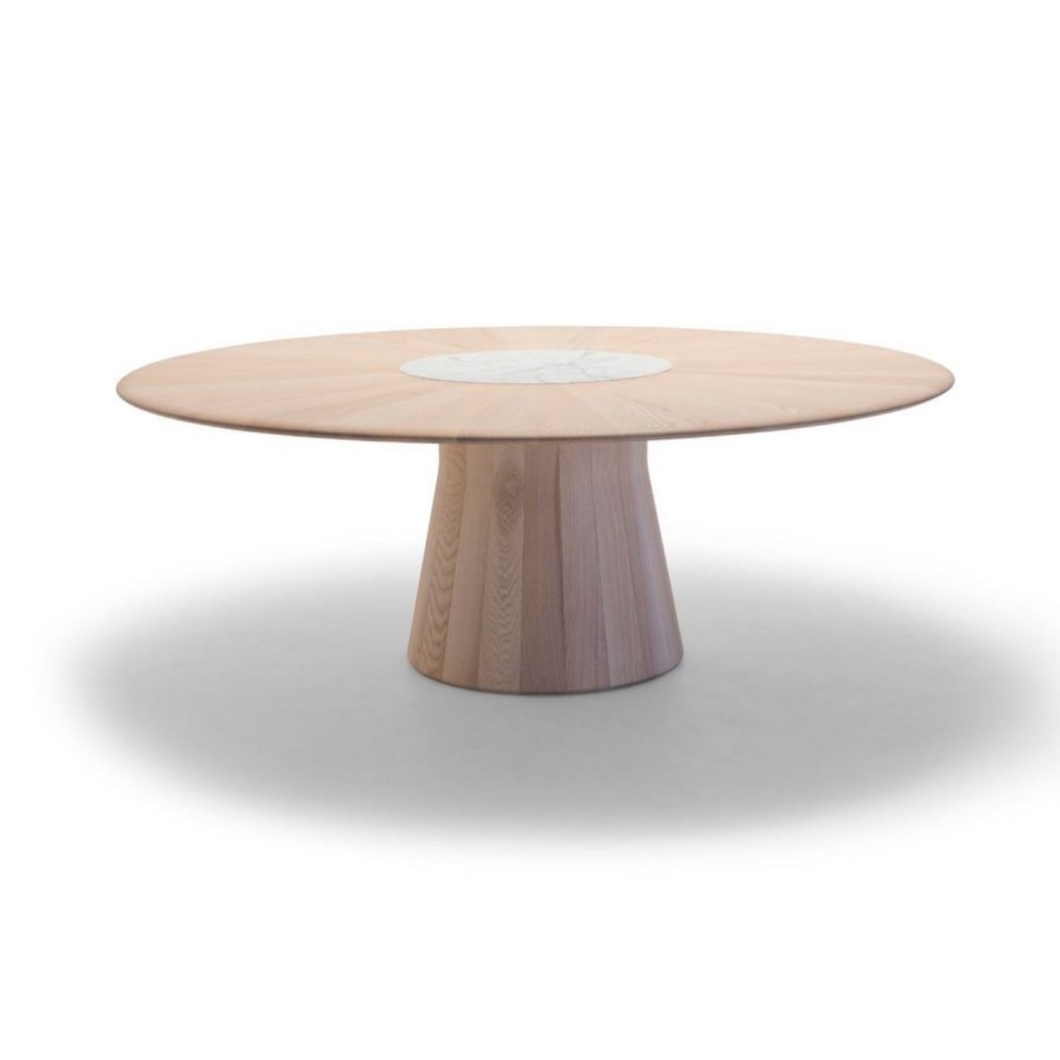 Andreu World REVERSE WOOD -table, Ø200 cm, ash/marble ME15502