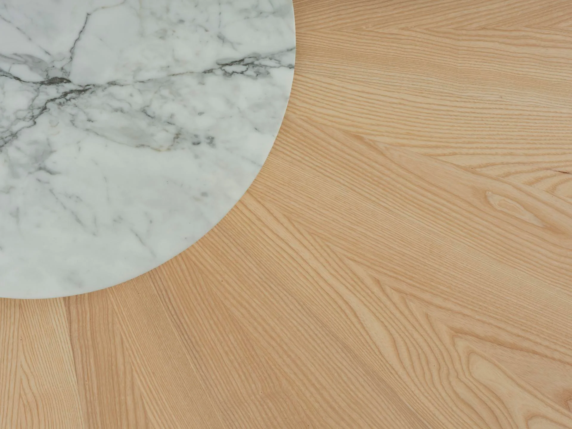 Andreu World REVERSE WOOD -table, Ø200 cm, ash/marble ME15502 - Image 3