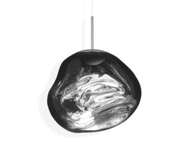 Tom Dixon MELT-riippuvalaisin, hopeinen polykarbonaatti
