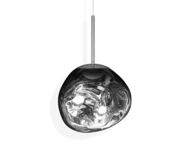 Tom Dixon MELT MINI -riippuvalaisin, hopeinen polykarbonaatti