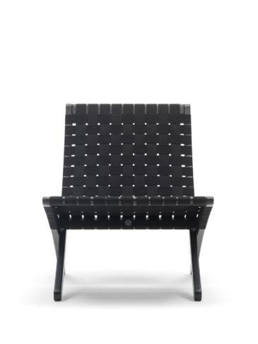 Carl Hansen MG501 CUBA -nojatuoli, mustaksi maalattu tammi/musta punos