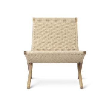 Carl Hansen MG501 CUBA -nojatuoli, öljytty tammi/luonnonvärinen paperinaru