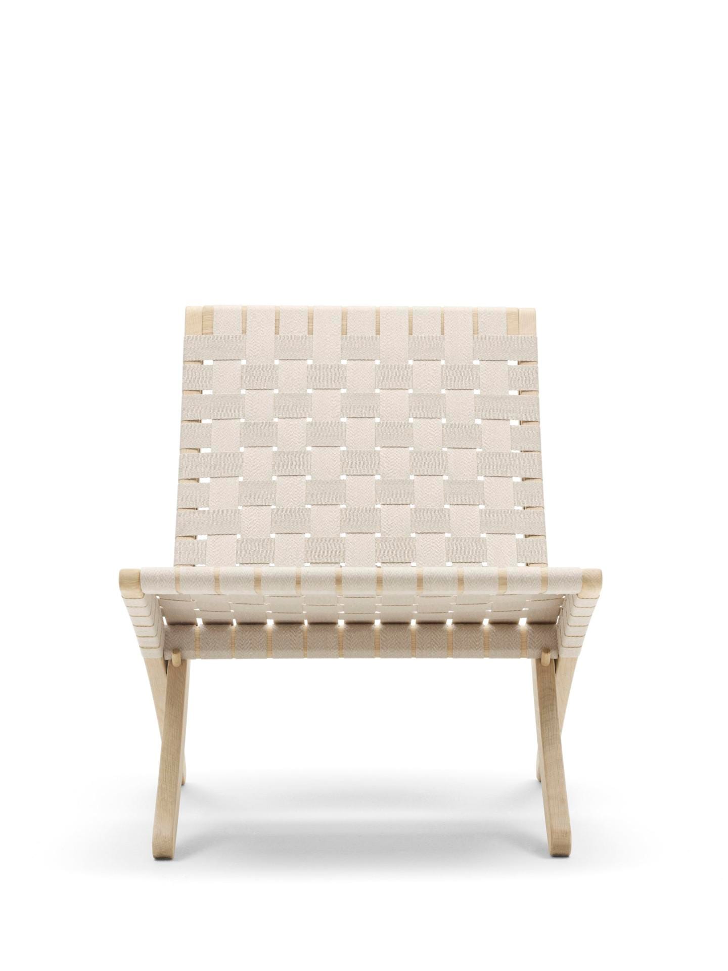 Carl Hansen MG501 lounge chair, soaped oak / natural webbing
