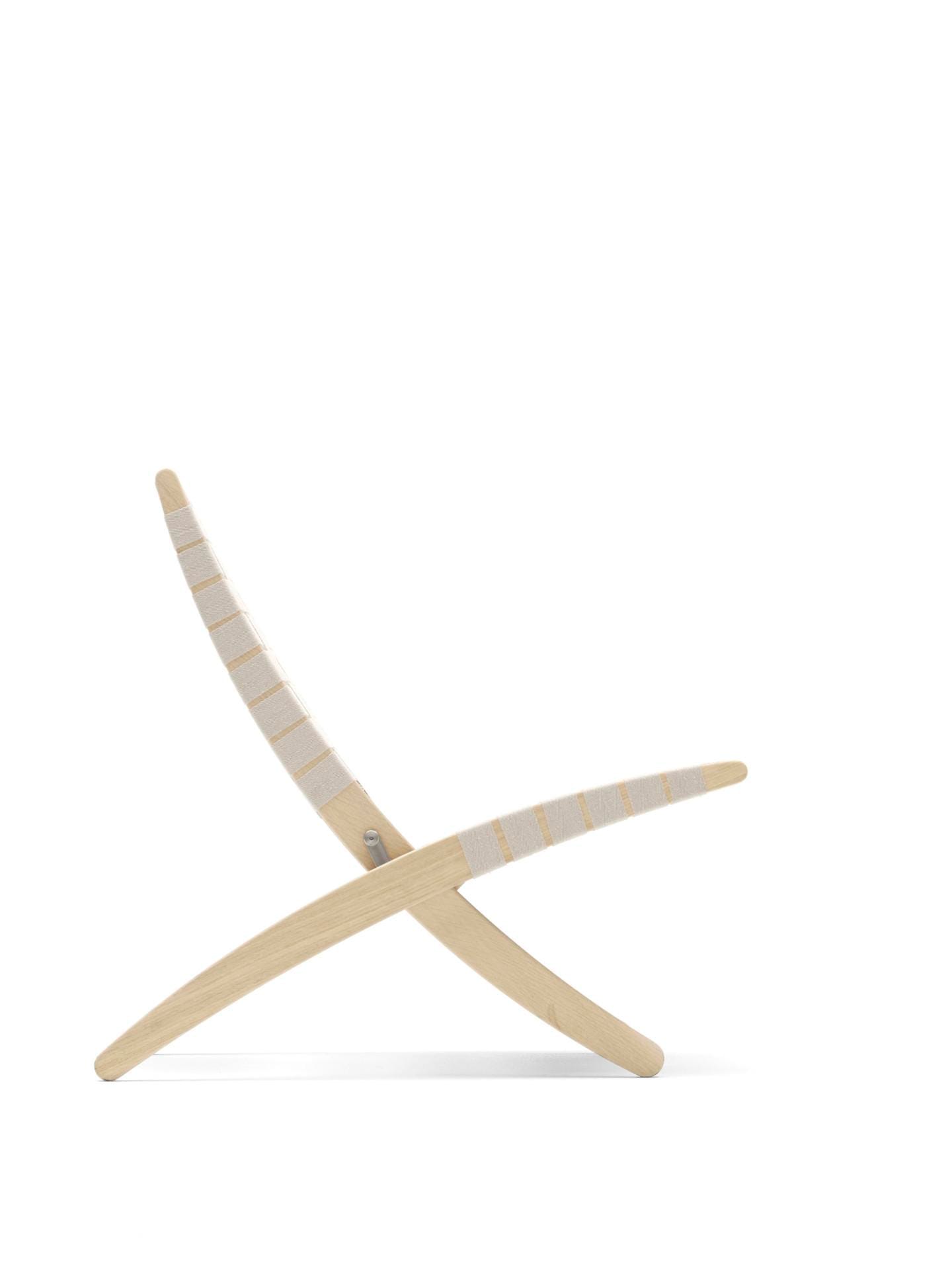 Carl Hansen MG501 lounge chair, soaped oak / natural webbing - Image 2