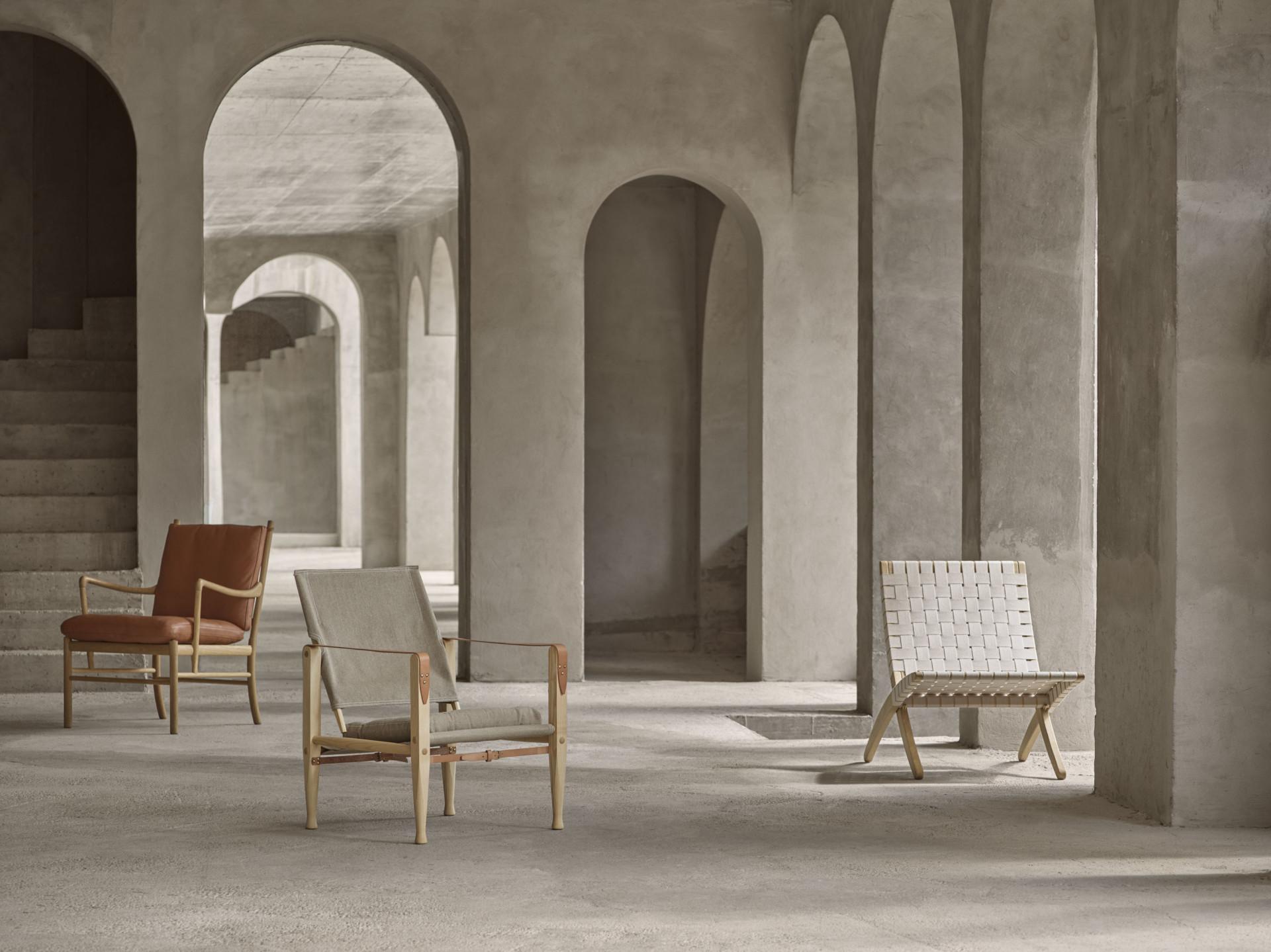 Carl Hansen MG501 lounge chair, soaped oak / natural webbing - Image 5