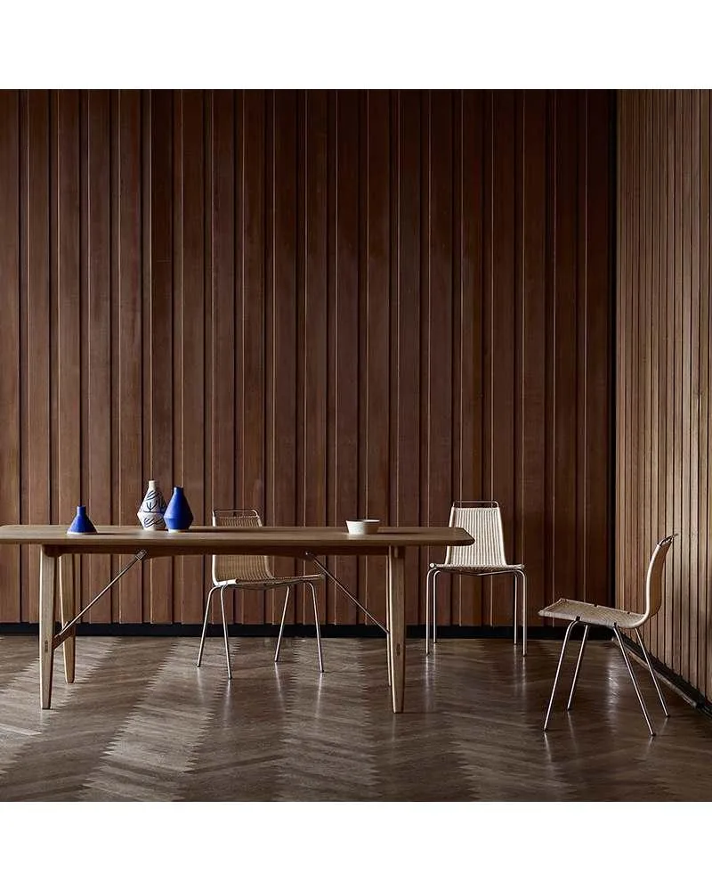 Carl Hansen BM1160 table, oiled walnut / brass - Image 3