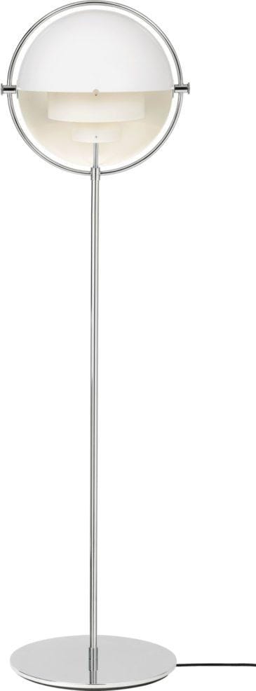 GUBI MULTI-LITE -lattiavalaisin, valkoinen/kromi