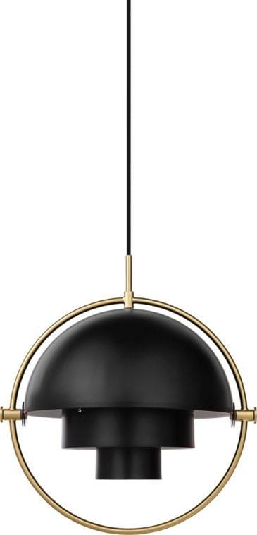 GUBI MULTI-LITE pendant, black/brass