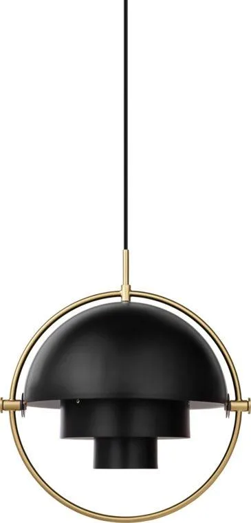 GUBI MULTI-LITE pendant, black/brass