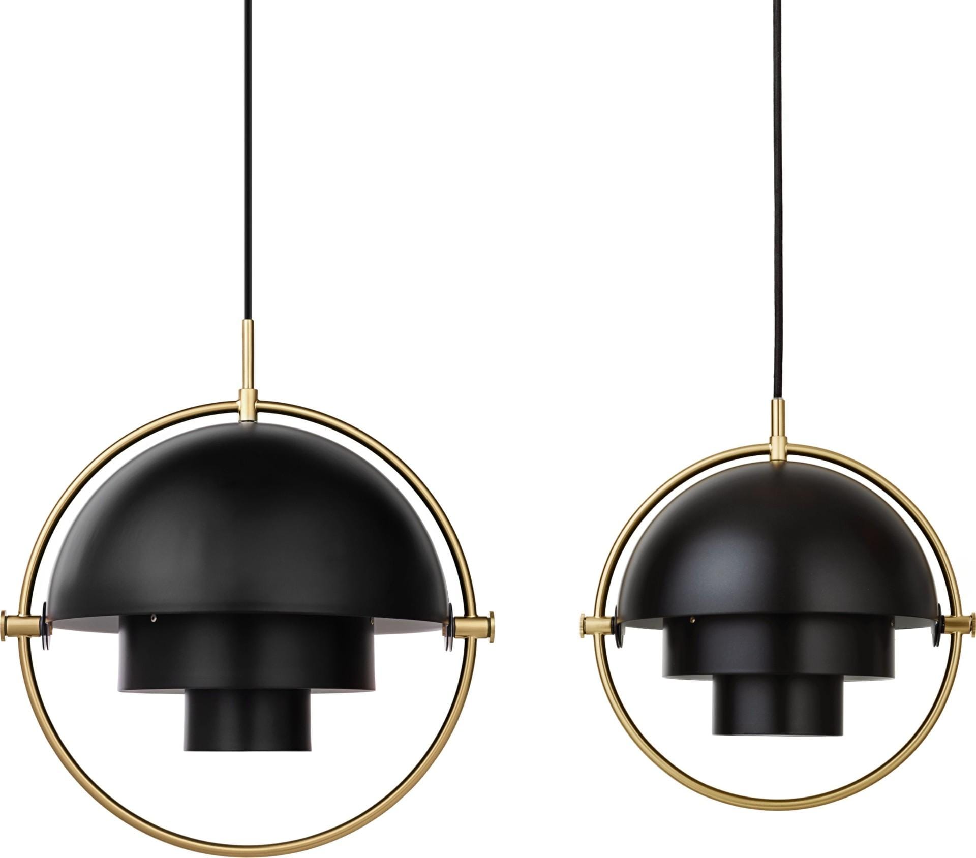 GUBI MULTI-LITE pendant small, black/brass - Image 3