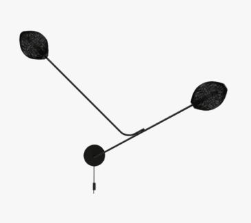 GUBI SATELLITE wall lamp, black