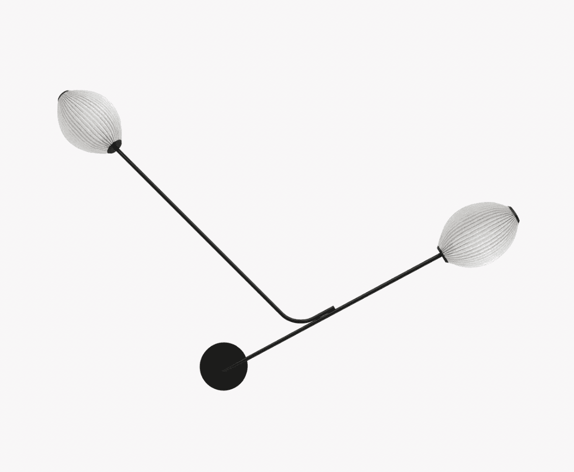 GUBI SATELLITE wall lamp, white