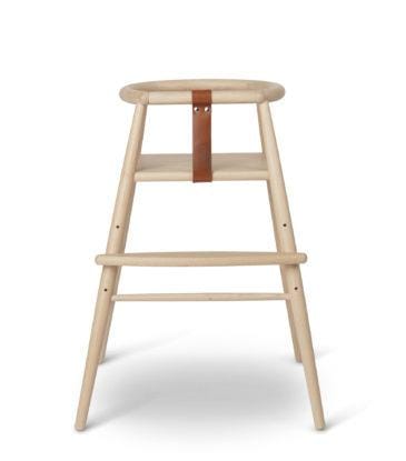 Carl Hansen ND54 syöttötuoli, lakattu pyökki/nahka