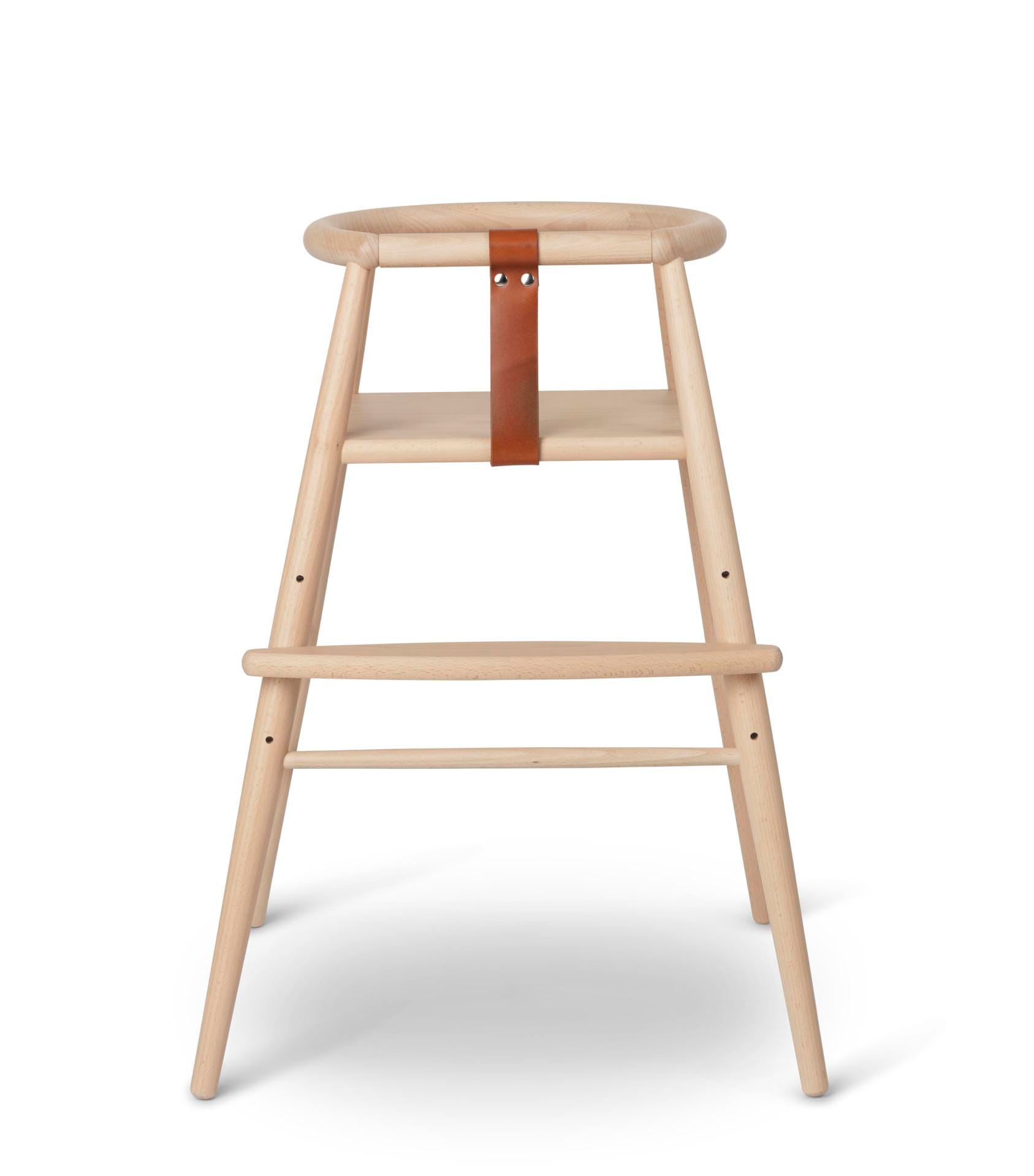 Carl Hansen ND54 syöttötuoli, lakattu pyökki/nahka