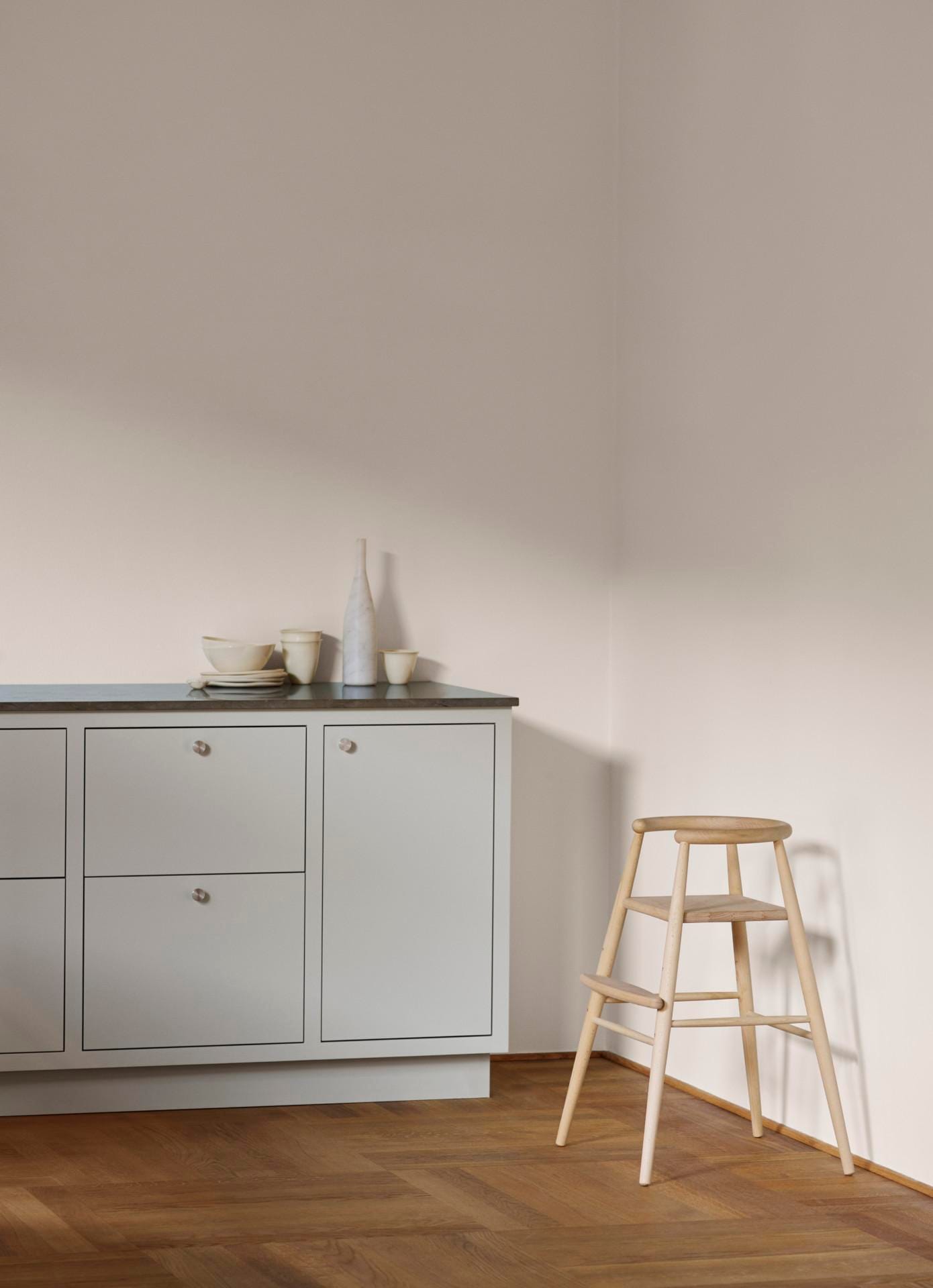 Carl Hansen ND54 syöttötuoli, lakattu pyökki/nahka - Image 5